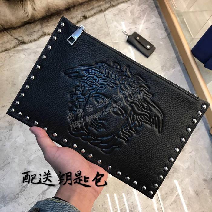 VERSACE男包 2019新款 进口牛皮 范思哲男士手拿包 9362  rdn1019